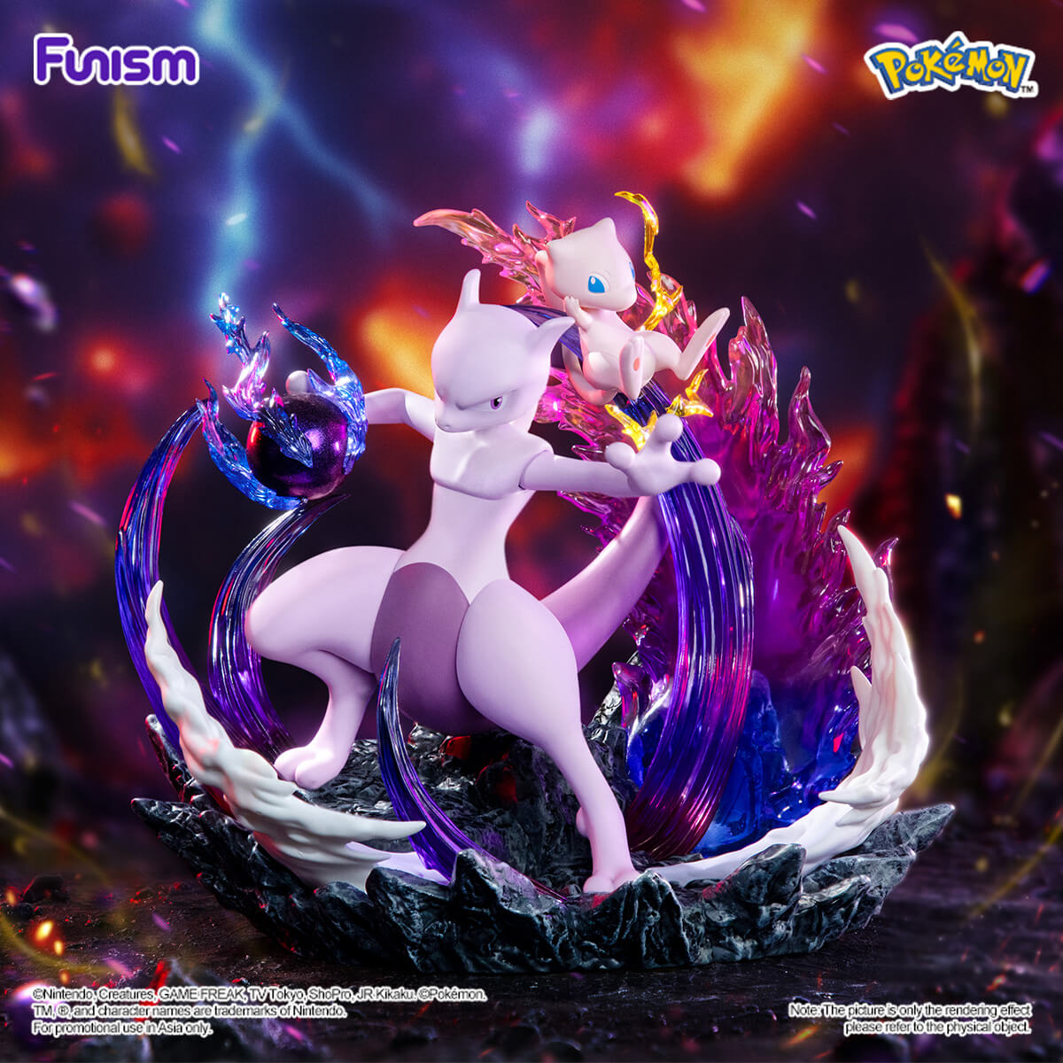 Pokémon Mewtwo and Mew - Prime Figure – Funismglobal