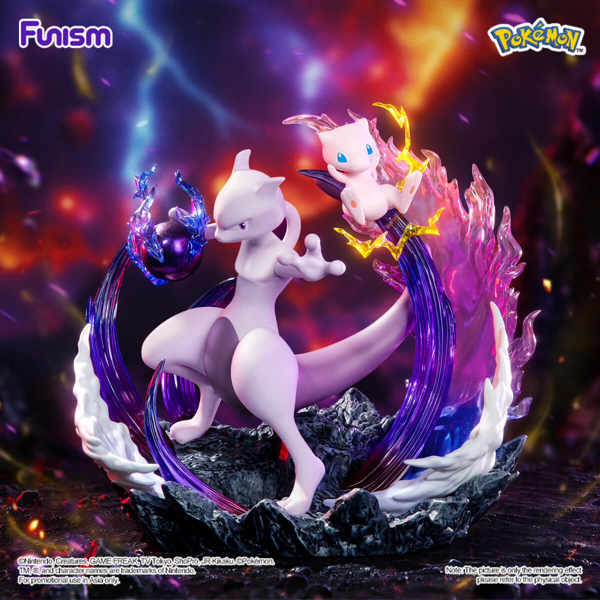 Pokémon Mewtwo and Mew - Prime Figure – Funismglobal